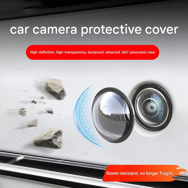 1 pair Car Camera Lens Protector Cover - ABS Material - Dustproof and Waterproof Shield for 360 Degree Reverse Imaging System - Scratch Resistant Protection for Vehicle Safety