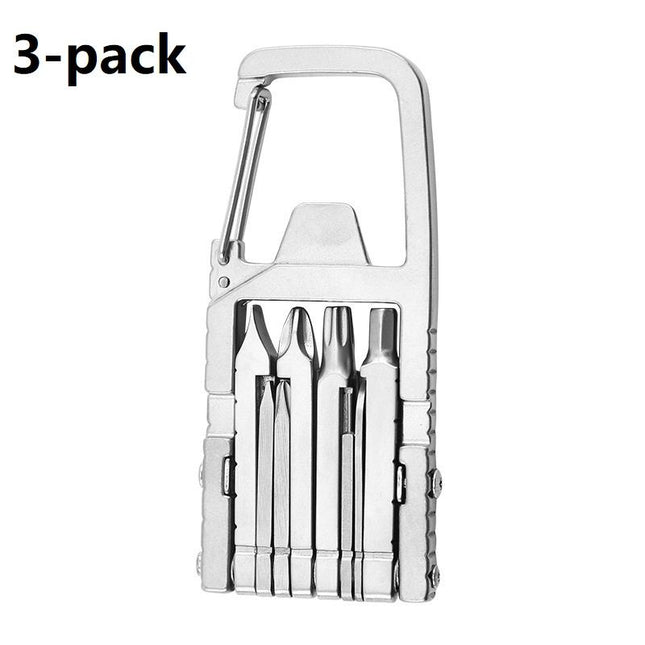 3-pack 13-in-1 Stainless Steel Multi Function Tool - SIM Card Ejector, Phone Stand, Screwdriver and Camera Tripod Accessory for Photography and Everyday Repairs